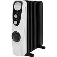 Russell Hobbs Electric Heater 13 Fin 2500W Oil Filled Radiator RHOFR2403 in White
