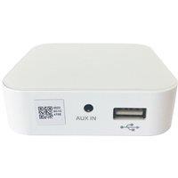 Loops 80W Mini WiFi Stereo Amplifier & 4x 70W 4 Black Outdoor Wall Speaker System