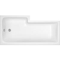Balterley L Square Shower Bath Right Hand, 1500 x 850 x 700 x 585mm in White