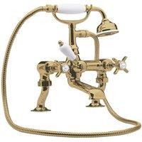 Balterley Traditional Luxury 3/4 Cranked Bath Shower Mixer Tap in Metallics