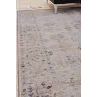 Kukoon Ivory Distressed Soft Washable & Liquid Repellent Living Room Area Rug | Size: 240 cm x 330 cm