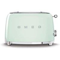 Smeg TSF01 Retro 2 Slice Toaster in Light Green