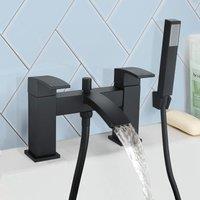 Nes Home Matt Black Bath Shower Mixer Tap Bathroom