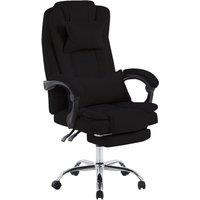 Hygrad Built to Survive Swivel Velvet Office Chair Ergonomic Leisure Chair Height Adjustable Desk Chair in Black