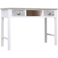 Berkfield Home Writing Desk Grey 110x45x76 cm Wood | Size: 110 x 45 x 76 cm