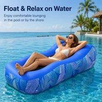 BluCore Portable Inflatable Sofa Bed lounger in Blue