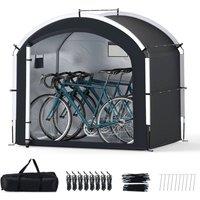 KORVIXA Outdoor Portable Bicycle Cover Shelter 220 x 150 x 190 cm in Black | Size: 100 cm x 100 cm