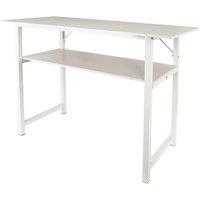 VOGREX 100x40x74cm Console Table Hallway Sofa Side Table with Storage Shelf in White | Size: 100 x 40 x 74 cm