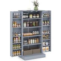 VOGREX Grey Freestanding Kitchen Sideboard Storage Cabinet
