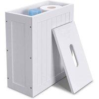 FORGEVIO White Toilet Cleaning Product Storage Tidy Box Unit