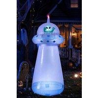ExtraStar Inflatable Halloween Enterable Giant UFO Decoration with LED