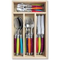 Laguiole 24 Piece Cutlery Set in Wooden Presentation Tray