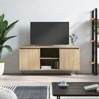 Berkfield Home TV Cabinet Sonoma Oak 104x35x50 cm Engineered Wood in Brown | Size: 104 x 35 x 50 cm