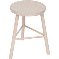 Nordlys Scandinavian Solid Wood Stool in Beige