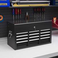 STILVORA 6 Drawer Tool Storage Chest with Top Storage in Black