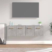 Berkfield Home Wall Cabinets 2 pcs Concrete Grey 60x36.5x35 cm Engineered Wood