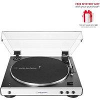 Audio Technica LP60XBT Fully Automatic Bluetooth Belt-Drive Turntable in White