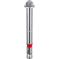 JCP CONSTRUCTION PRODUCTS Heavy Duty Anchors Hex Stud & Nut BZP CE 15mm/M10 x 121 - Box of 25 in Silver