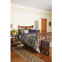 Morris & Co 'Strawberry Thief' Cotton Cover Set in Blue | Size: Super King