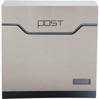 Phoenix Safe Company Estilo Top-Loading Stainless Steel Letter Box MB0123KS with Key Lock in Metallic Silver