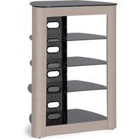 Centurion Supports ZINNIA 5-Shelf Flat Screen TV/Hi-Fi/AV Rack Glass Multimedia Stand