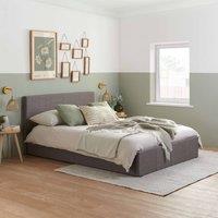Birlea Berlin Grey Fabric Ottoman Storage Bed in Mid Grey | Size: King