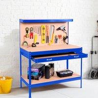 Neo Workbench Heavy-Duty Steel Pegboard Drawer in Blue