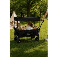 Neo Folding Wagon Canopy Garden Cart 140L 120kg in Black
