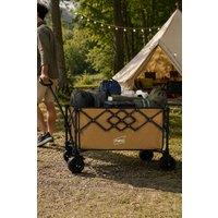 Neo XL Heavy Duty Folding Wagon Cart 300L & Adjustable Handle in Khaki