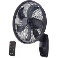 Air Pro 16 Wall Fan - Adjustable Tilt - 3 Speeds - Oscillating in Black