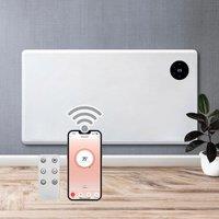 Purus 1500W WIFI Electric Radiator Panel Heater White Wall Mounted or Floor Standing Bathroom Safe Timer & Thermostat