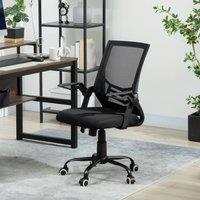 VINSETTO Mesh Swivel Office Chair Task Computer Chair w/ Lumbar Support, Black