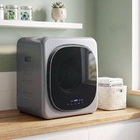 HOMCOM 4kg 800W Vented Tumble Dryer with Stainless Steel Tub, Silver Tone
