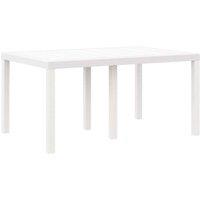 Berkfield Home 5 Piece Garden Dining Set with Cushions White Poly Rattan