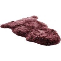 Infinity Leather Genuine Sheepskin Natural Soft Fluffy Real Wool Rug in Burgundy | Size: 90 cm x 60 cm