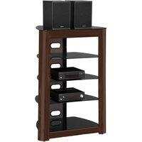 Centurion Supports ZINNIA 5-Shelf Flat Screen TV/Hi-Fi/AV Rack Glass Multimedia Stand