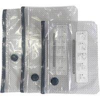 FLAVORA 18PCS Vacuum Storage Bags & Wireless Electric Air Pump in Grey | Size: 500mm