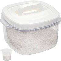 KORVIXA 5KG Kitchen Rice Dispenser Container Cereal Box in Clear | Size: 0.6m2