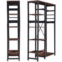KORVIXA Clothes Rail Open Wardrobe Garment Clothes Rail in Black | Size: 100 cm x 100 cm