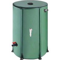 FLAVORA 50L Water Butt Tank Rainwater Garden Rain Water Storage in Green | Size: 0.6m2