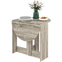 VOGREX Grey Folding Drop Leaf Dining Table Space Saving Small Kitchen