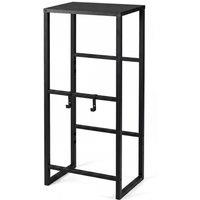 VOGREX Heavy Duty Metal 3 Tier Drink Storage Rack With Shelf in Black