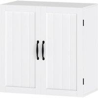 Levede Wall Cabinet Hanging Kitchen Cupboard Bathroom Storage Organiser in White