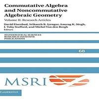 Cambridge University Press Commutative Algebra & Noncommutative Algebraic Geometry