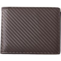 MODISHION Men's Bi-fold Wallet with RFID Blocking in Brown