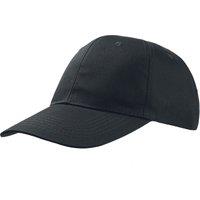 Atlantis Men's Start 6 Panel Baseball Cap Pack of 2 in Black