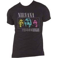 Nirvana Men's Japan Cotton T-Shirt in Black | Size: Small