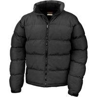 Result Men's Holkham Down Feel Padded Jacket in Black | Size: Small