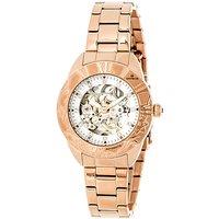 Empress Women's Godiva Automatic MOP Bracelet Watch in Rose Gold