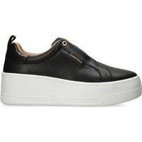 Carvela Women's 'Connected Laceless' Leather Trainers in Black | Size: 6